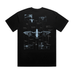 Angel Anatomy Tee - Black
