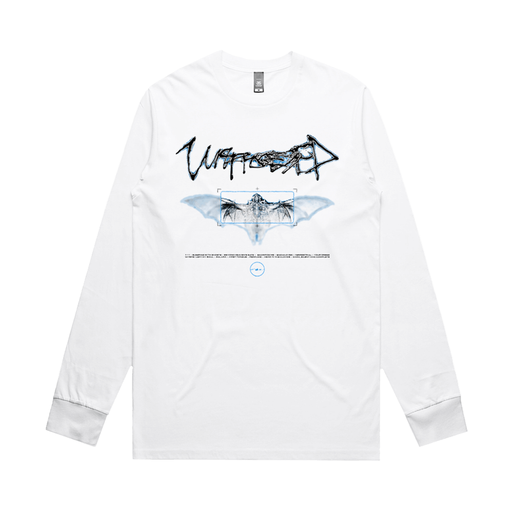 Angel Tracklist Longsleeve - White